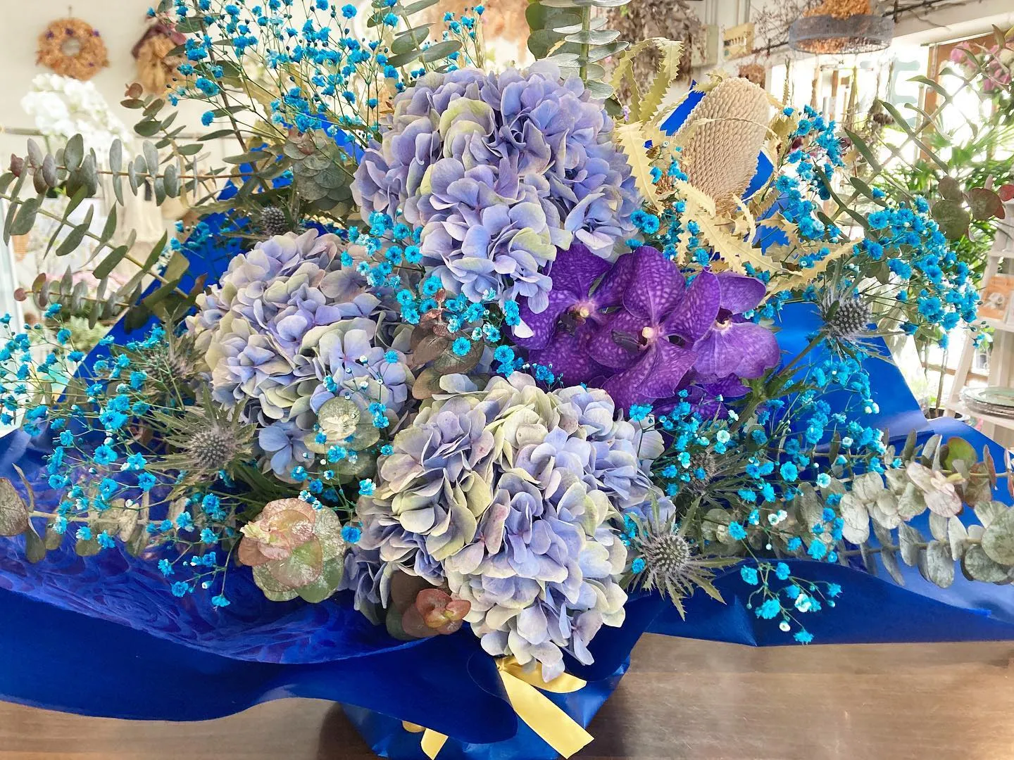 ブルーの花　沖縄花屋　花の店sumika
