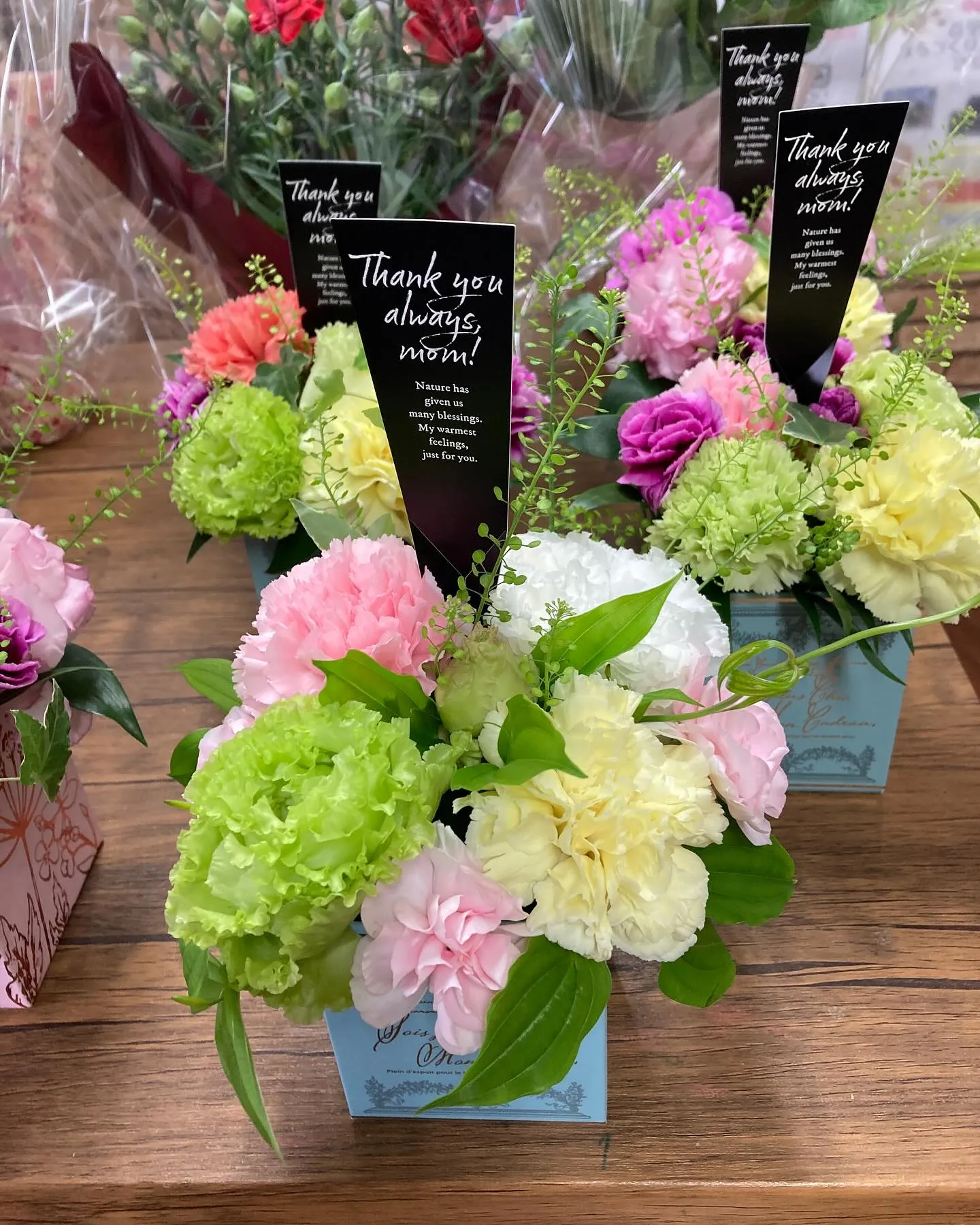 母の日のご注文、ご来店、