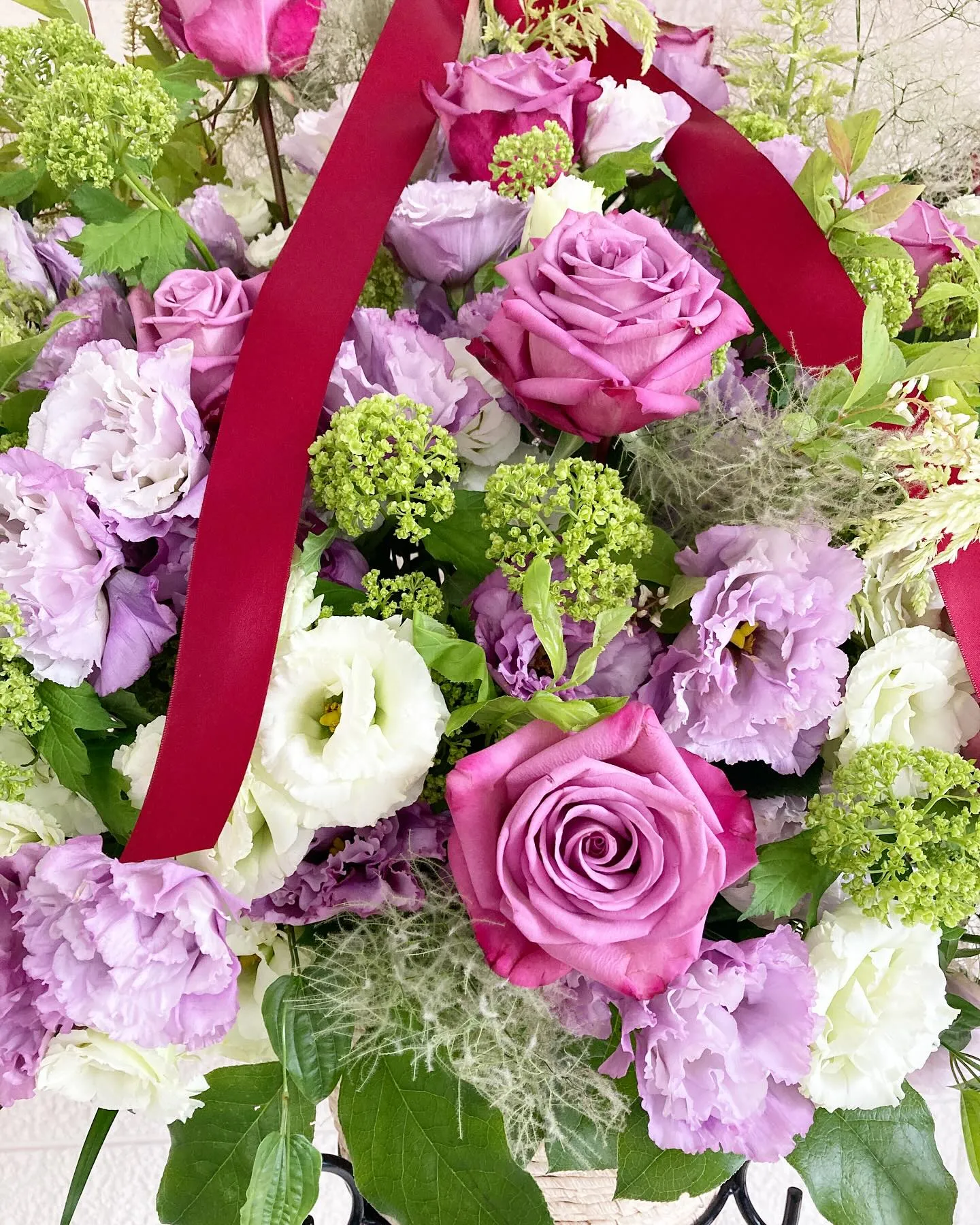 開店祝いのスタンド花。