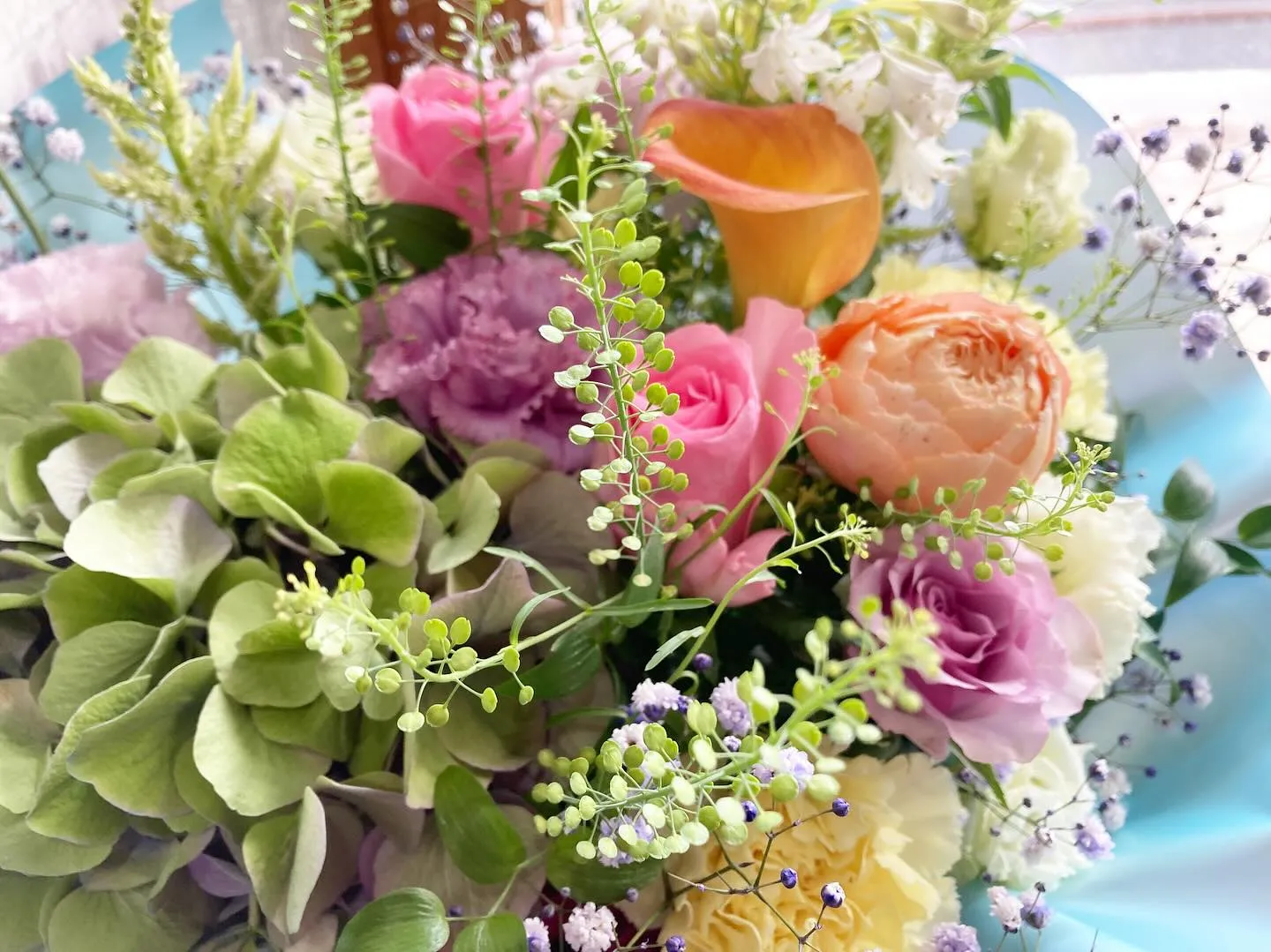 退職祝いのお花。