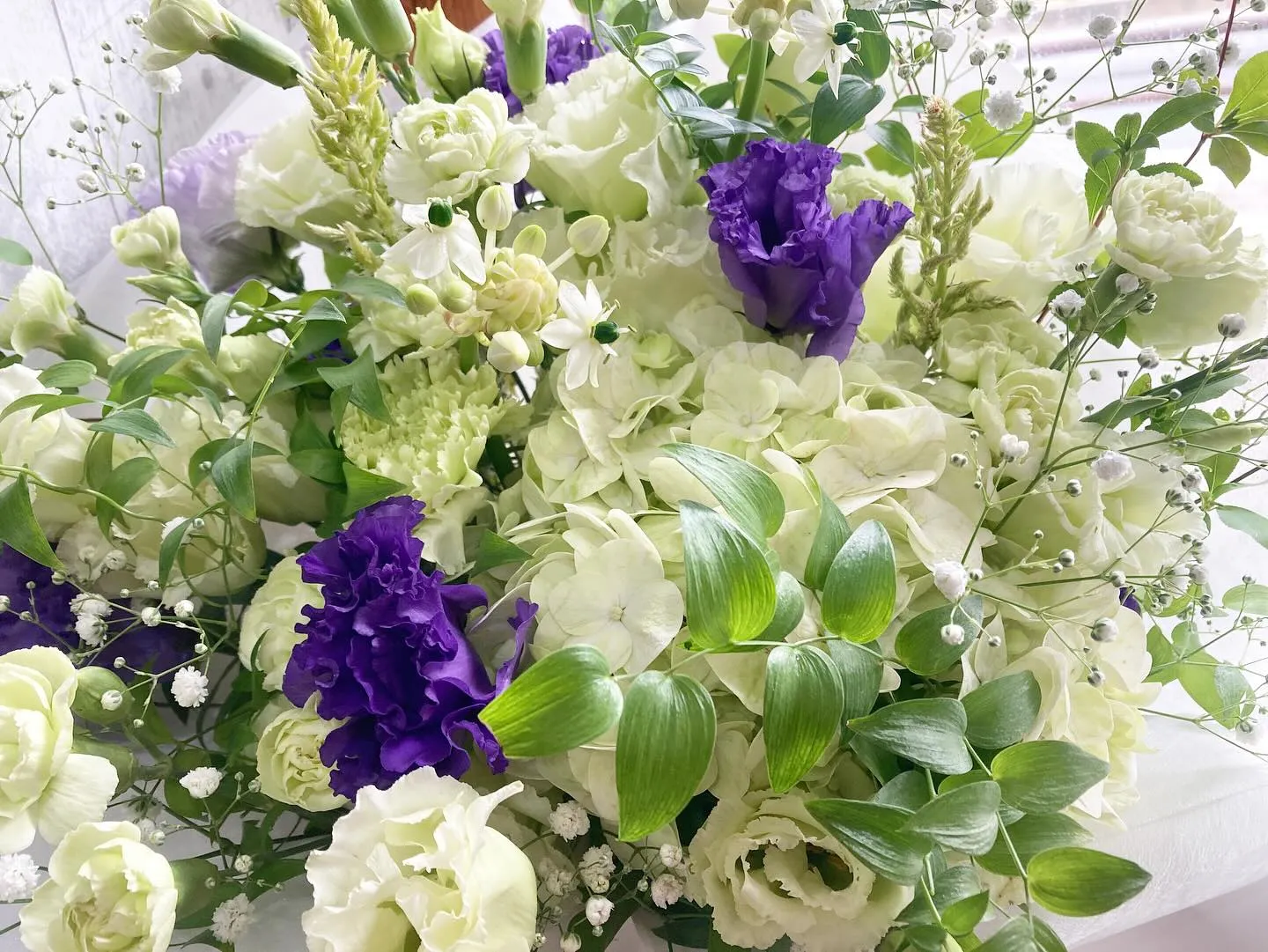 お供えの盛花。