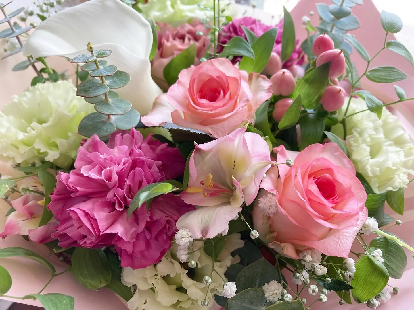 ピンク系アレンジ🩷可愛い愛されピンクは王道です(^^)