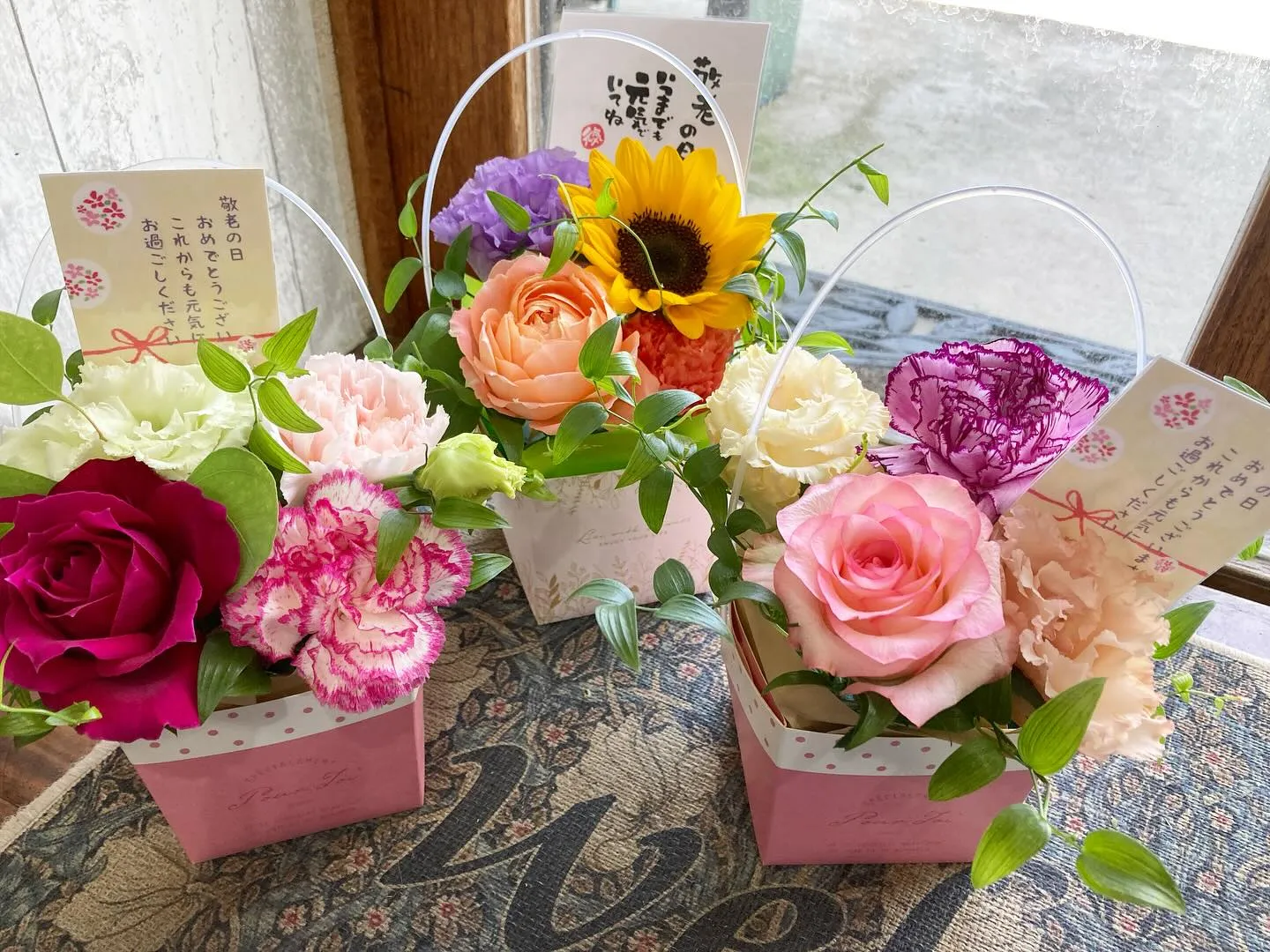 敬老の日のお花、ご注文承ります♪