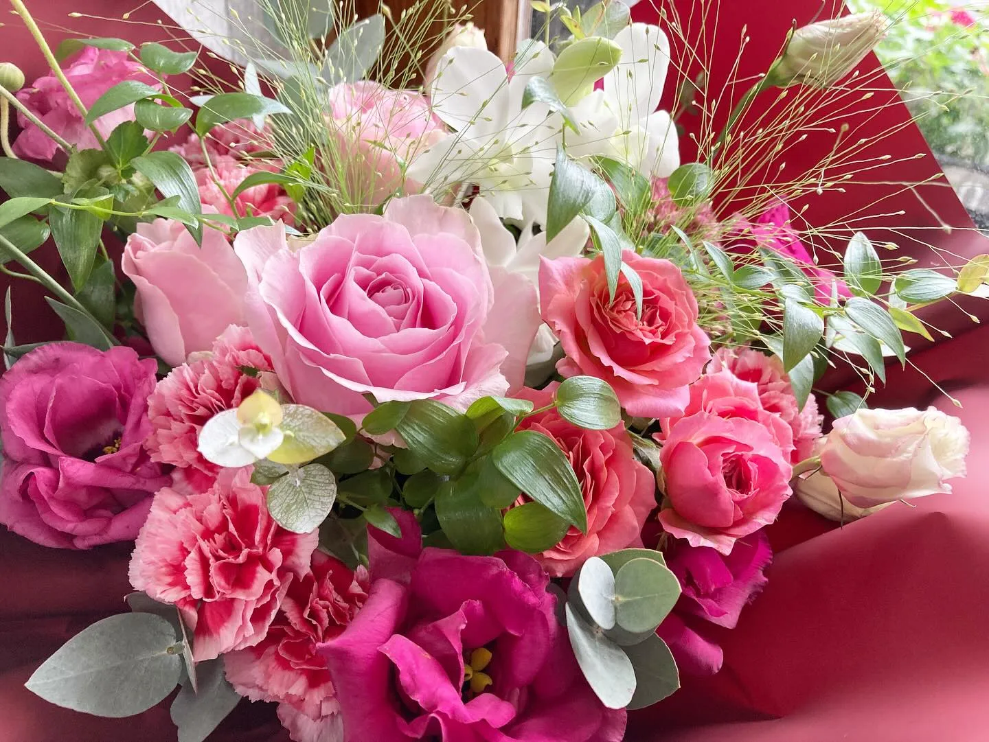 退職祝いのお花。