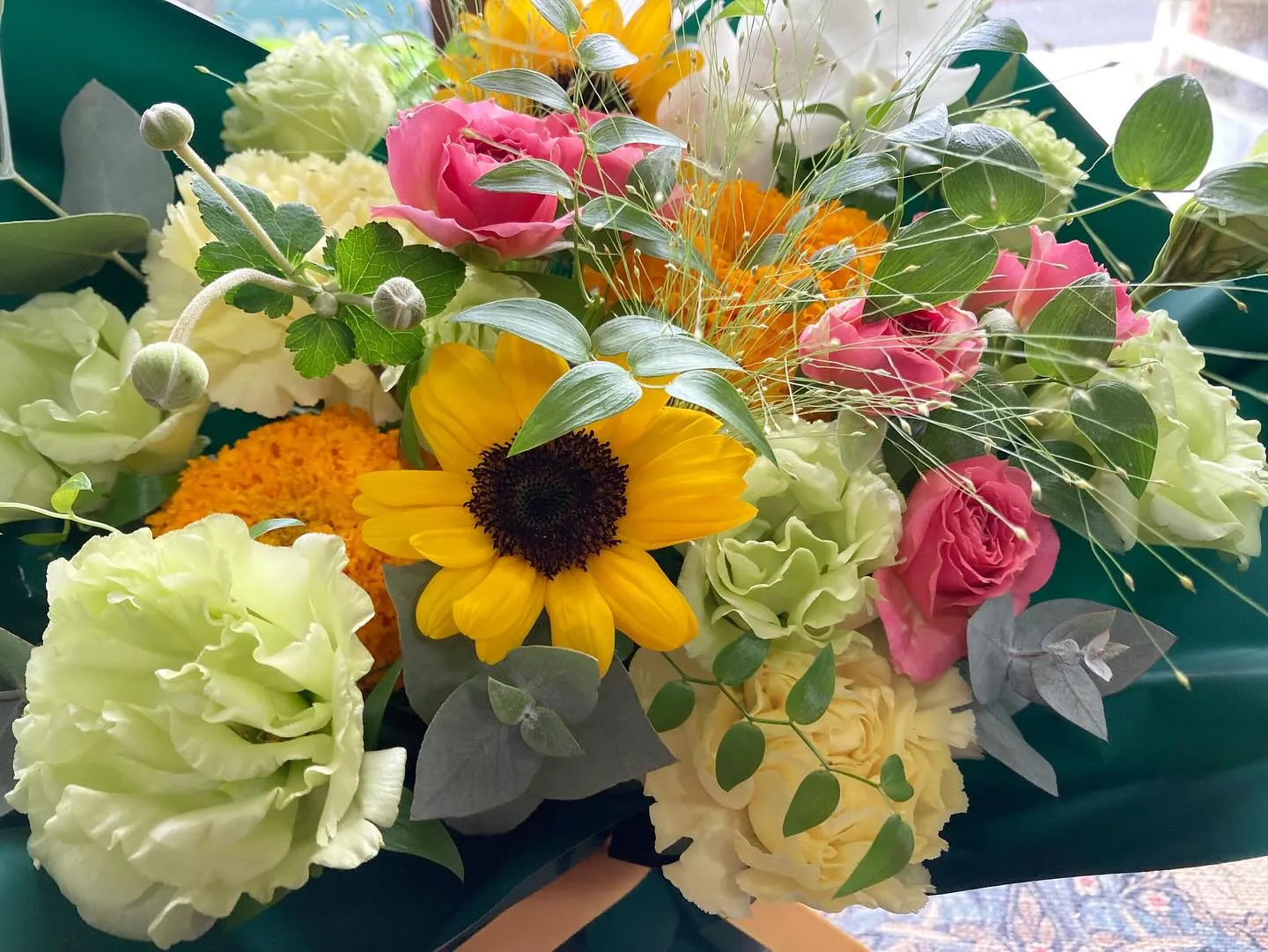 退職祝いのお花。