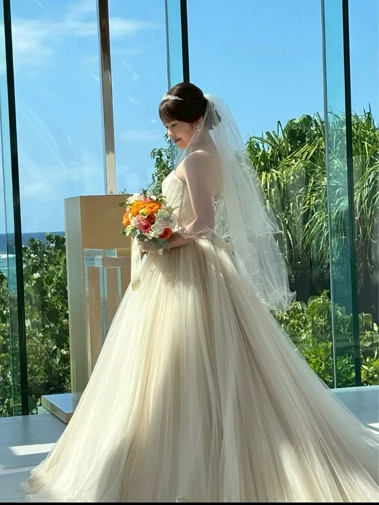 お客様から、素敵なブーケ写真いただきました(^^)