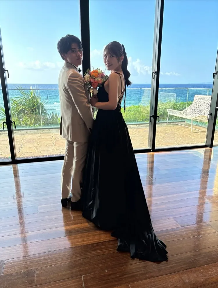 お客様から、素敵なブーケ写真いただきました(^^)