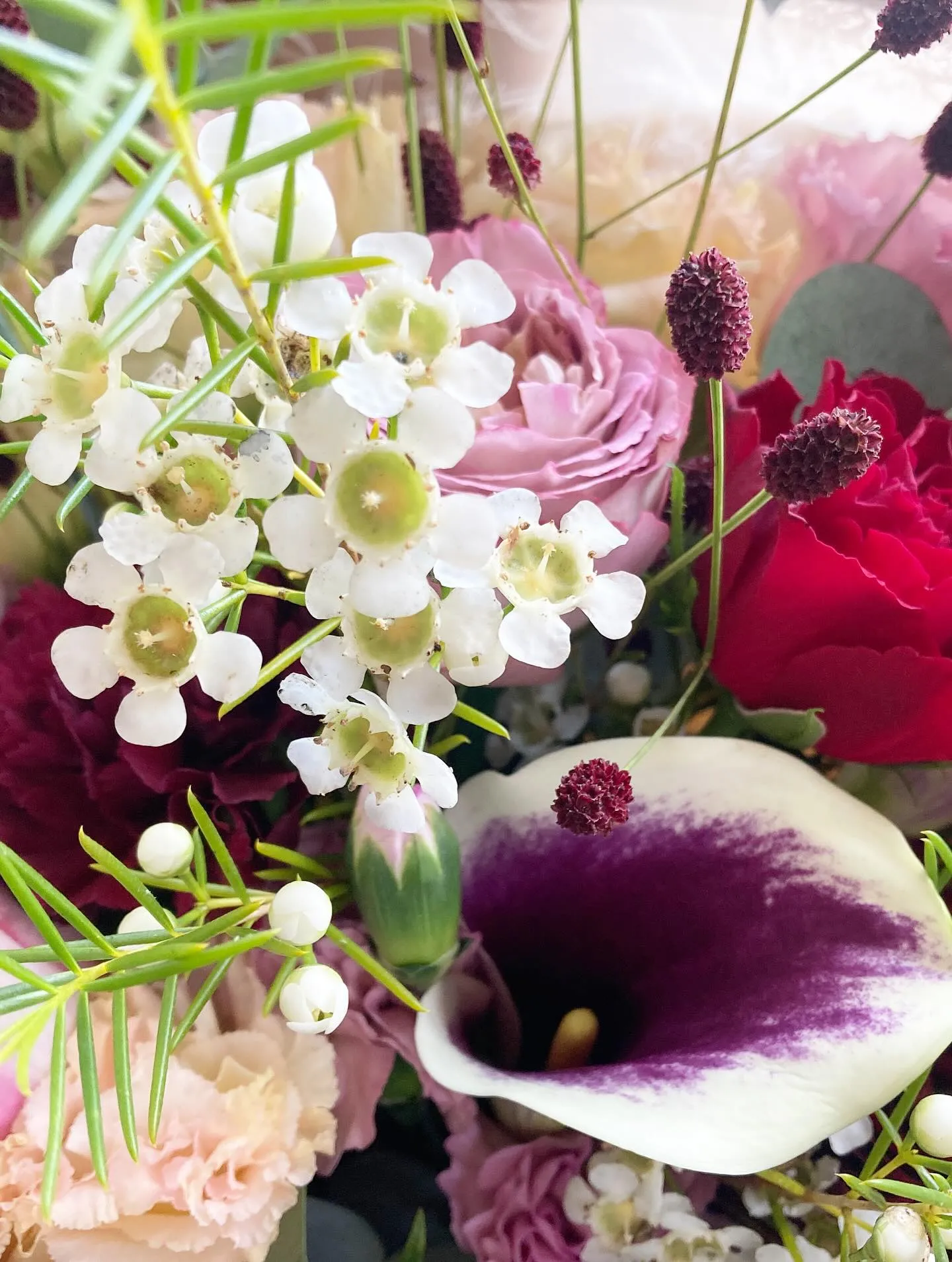 送別会の花束💐秋らしいおしゃれな大人の花束です。